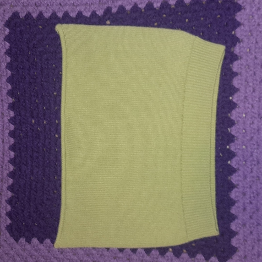 LIME GREEN KNIT TUBE TOP BRAND: DOUBLE ZERO, size large